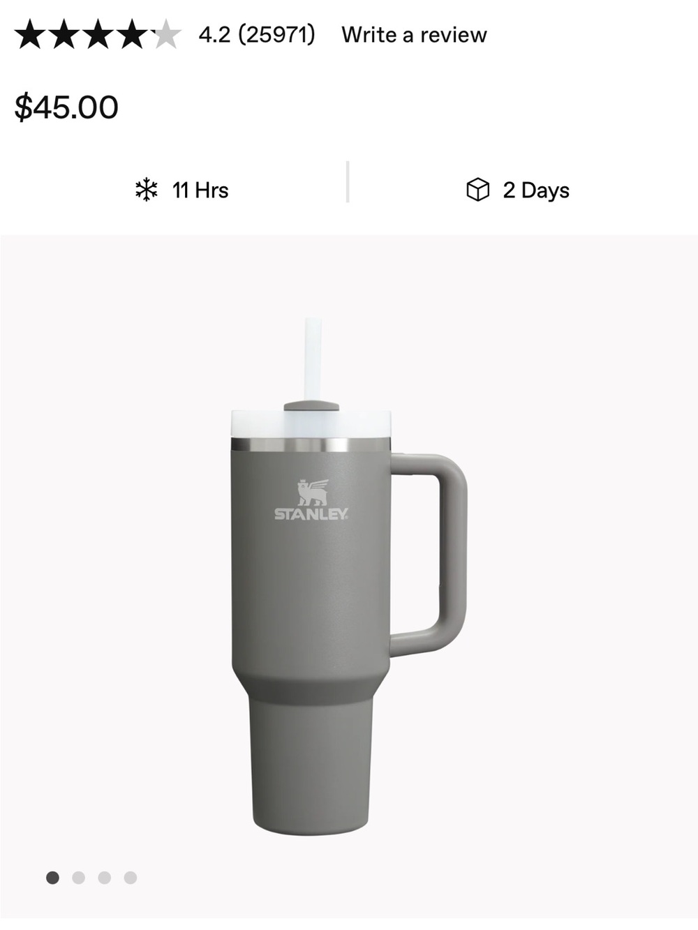 Gray 40 oz Stanley